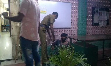 பொது இடத்தில் குத்துச்சண்டையிட்ட போதை ஆசாமி!