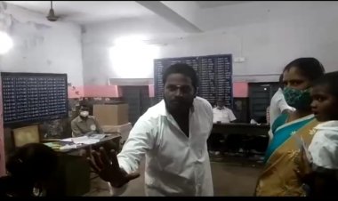 இரவு ஏழுமணிக்கு வாக்களிக்க வந்த குடிமகன்:- ரகளை!