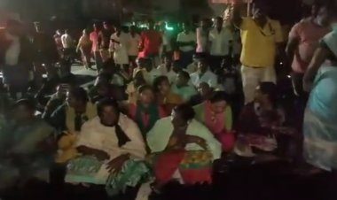 வெற்றியை மாற்றி அறிவிக்க சதி! பாமகவினர் சாலை மறியல்!!