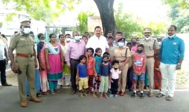 காவலர் குடியிருப்பில் அதிரடி உத்தரவிட்ட அமைச்சர் ஆர்.காந்தி!