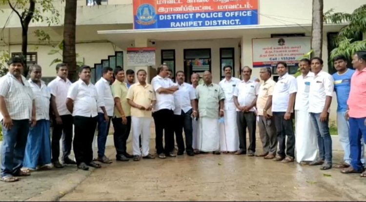 சட்டவிரோத கல்குவாரியை அகற்ற கோரியவர் மீது பொய் வழக்கு! எஸ்.பி.யிடம் பா,ம.க.வினர் புகார்!