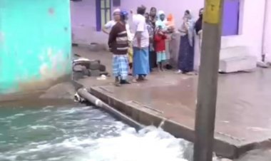 ஏரி நீர் வரத்தால் மாடிகளில் தஞ்சம் புகுந்த மக்கள்!