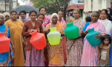 தண்ணிர் பிரச்சனை...அலுவலரை காய்ச்சி எடுத்த பொதுமக்கள்!