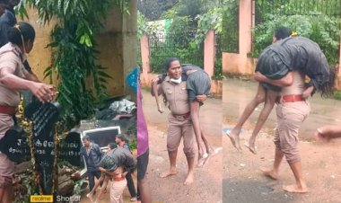 பாதிக்கப்பட்ட உதயாவை தோளில் சுமந்து காப்பாற்றிய பெண் இன்ஸ்பெக்டர்!!