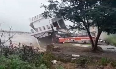 வெள்ளத்தில் அடித்துச் செல்லப்பட்ட மாடி வீடு! பாலாற்றில் செல்பி எடுக்க ஆட்சியர் தடை!