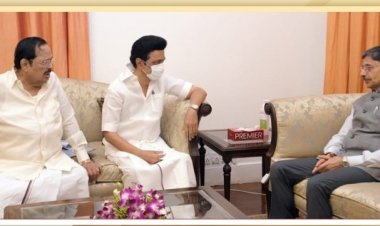 நீட் தேர்வு சட்ட முன்வடிவு தொடர்பாக ஆளுநரை சந்தித்த முதலமைச்சர்!