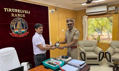 ஆண் அழகர் இன்ஸ்பெக்டருக்கு ஐ.பி.எஸ். அலுவலர்கள் பாராட்டு!