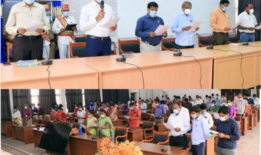 மாவட்ட ஆட்சியர் தலைமையில் கொத்தடிமை ஒழிப்பு உறுதிமொழி!