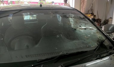 முன்னாள் அமைச்சர் உறவினரின் கார் எரிப்பு!