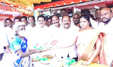 வேலூர் திமுக சார்பில் 2069 பேருக்கு பிரியாணி!