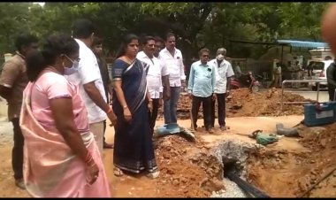 சத்துவாச்சாரி பகுதியில் மாநகராட்சி மேயர்!