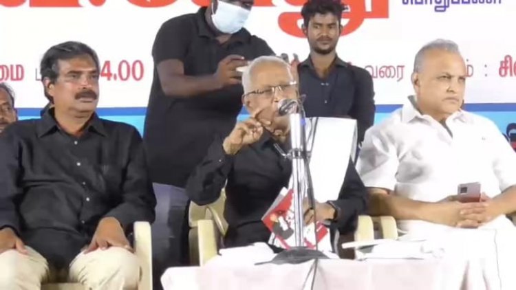 . கொரோனா போல உருமாறும் சமஸ்கிருதம்!கி.வீரமணி பேச்சு!!