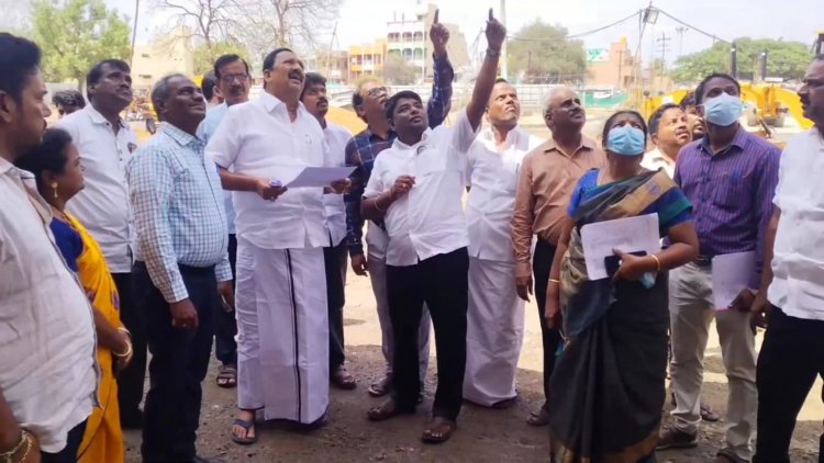 மாவட்ட ஆட்சியர் புதிய அலுவலகத்தை அமைச்சர் காந்தி திடீர் ஆய்வு!