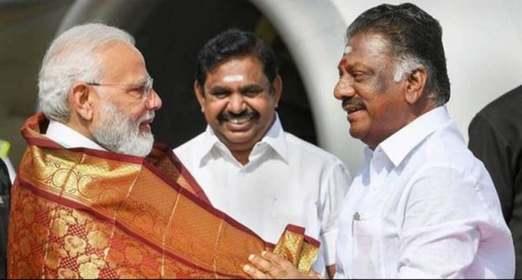 அ.தி.மு.க. முக்கியஸ்தர்களை சமரம் செய்த மோடி! சசிகலா பற்றியும் பேச்சு!! சென்னை விமான நிலையத்தில் நடந்த சந்திப்பில் பரபரப்பு!!