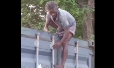 ரயில் மீது ஏறி வந்த மர்ம நபரால் பரபரப்பு!