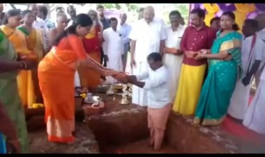 புரட்சித்தலைவர் எம்.ஜி.ஆருக்கு கோவில்! பூமி பூஜை போடப்பட்டது! புறக்கணித்த மாவட்ட செயலாளர்!