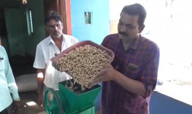 18 ஆயிரத்தில் விதைக் கடலை இயந்திரம்:- விவசாயி சாதனை!