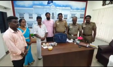 சாலையில் விழுந்த லட்சங்களை எஸ்.பி.அலுவலகத்தில் ஒப்படைத்த நல்ல மனிதர்!