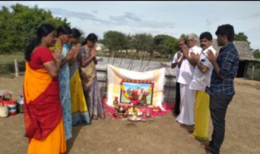 செல்ல மாட்டுக்கு கோவில் கட்டும் விவசாயி!