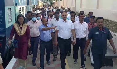 தென்னக ரயில்வே பொது மேலாளரிடம் கோரிக்கை மனு கொடுத்த திருப்பத்தூர் எம்.எல்.ஏ.!