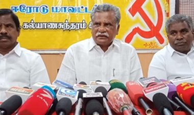 தி.மு.க. ஆட்சியை கவிழ்க்க பாஜக o சதி செய்கிறது! முத்தரசன் பேட்டி!!