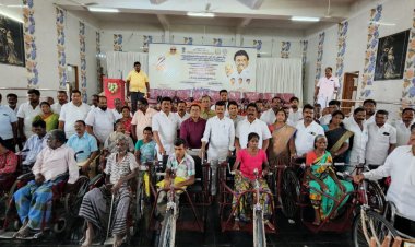 திருப்பத்தூர் கலெக்டர் மக்களுக்காக அதிக நேரம் சேவை செய்கிறார்:-எம்.பி. அண்ணாதுரை பேச்சு!