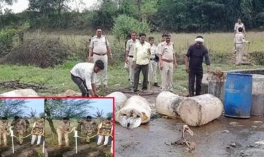 தண்ணீர் குழாயில் சாராயம்! பதுக்கல் அம்பலமானது!