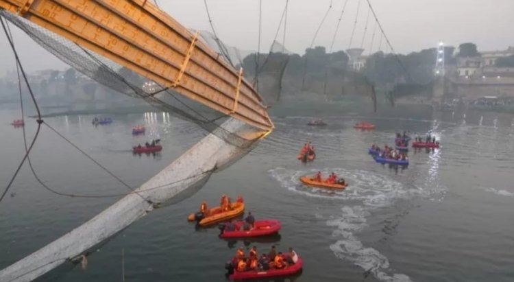 பாலம் இடிந்து 141 சாவு! தகுதி சான்றிதழ் கொடுக்கப்பட்டதா?