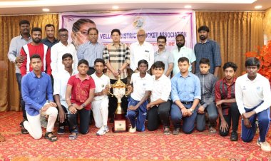 கிரிக்கெட் விளையாடுவதற்கான மைதானம் ஏற்படுத்தி தரவேண்டும்!மாநில சங்க தலைவர் பேச்சு!