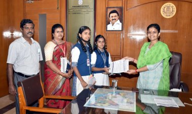 ஆட்சியரை நடந்து பணிக்கு வர சொன்ன சிறுமிகள்!