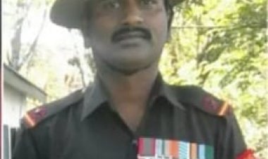 21 குண்டுகள் முழங்க ராணுவ வீரர் அடக்கம்!