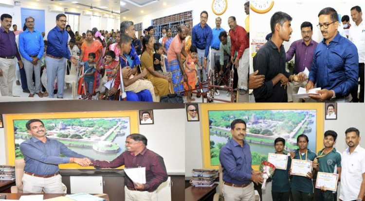 மாற்றுதிறனாளிகள் நலனுக்காக அரசுக்கு பரிந்துரைப்பேன்!ஆட்சியர்!
