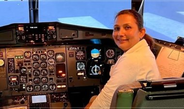 விமானியாக இறந்த கணவனை போலவே மனைவியும் விமானியாகவே மாண்டார்!