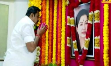 ஜெயலலிதா பிறந்த தினம்! எடப்பாடி மலர் தூவினார்!!