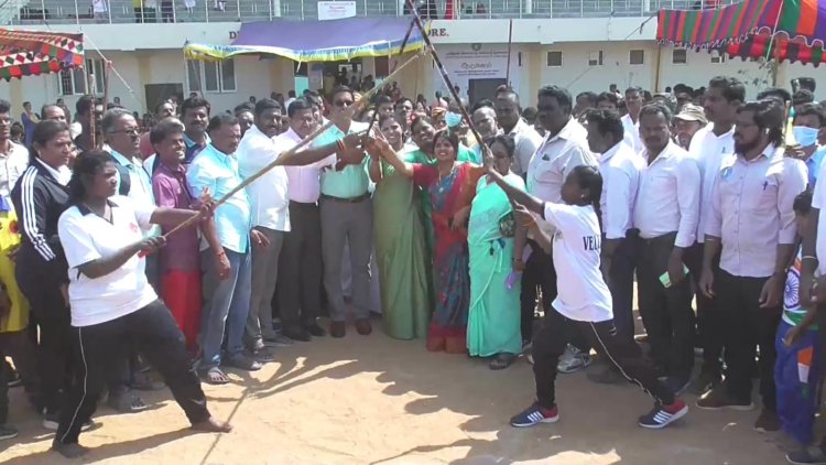 முதலமைச்சர் கோப்பை சிலம்பம் போட்டியில் பெற்றோர் ஆத்திரம்!