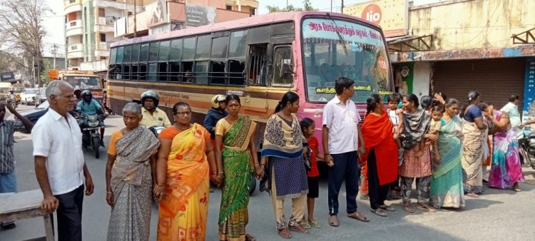 மேயர் வார்டிலேயே தண்ணீர் இல்லை!! சாலை மறியல்!!!