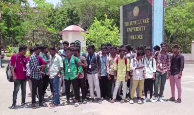 திருவள்ளுவர் பல்கலைக்கழகத்தை முற்றுகையிட்ட ஊரிசு கல்லூரி மாணாக்கள்!