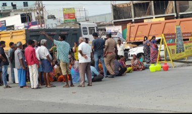குடிநீருக்காக மறியல்! எட்டிபார்க்காத அலுவலர்கள்!!