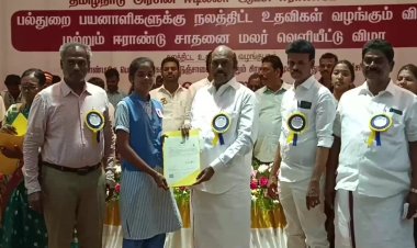 8 கோடி 70 லட்சம் ரூபாய் பணிகள் - 52 நரிக்குறவர்களுக்கு எஸ்.டி சான்றிதழ் - அமைச்சர் எ.வ.வேலு வழங்கினார்!