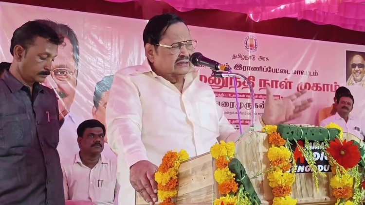 ஜல் ஜீவன் மிஷின் திட்டத்தின் மூலம் வீடுகளுக்கு குழாய்:-அமைச்சர் துரைமுருகன் தகவல்!