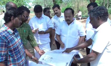 ரூ.30 கோடி புதிய டைட்டில் பார்க் பணிகள்! எம்.எல்.ஏ. நந்தகுமார் ஆய்வு!
