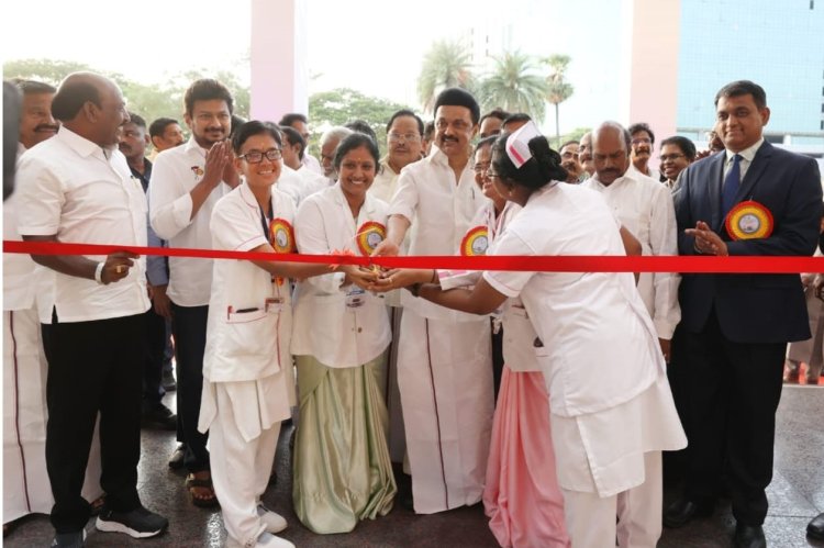 திறப்பு விழாவிற்கு வர விடாமல் குடியரசு தலைவரை தடுத்துவிட்டனர்! முதலமைச்சர் பேச்சு! அமைச்சர்கள் எ.வ.வேலு - மா.சுப்பிரமணிக்கு பாராட்டு மழை!