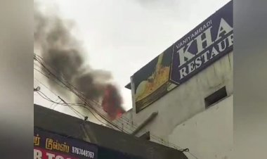 பிரபல காஜா பிரியாணி ஓட்டலில் தீ! அதிகாரிகள் மெத்தனம்!!