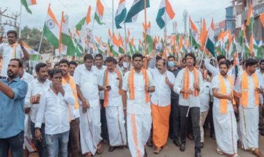 "என் மண், என் மக்கள்-மோடியின் தமிழ் முழக்கம்" அண்ணாமலை பாதயாத்திரை! வாழ்த்து சொன்ன அமைச்சர் சேகர் பாபு!