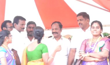 திமுக எம்.எல்.ஏ. முன்னிலையில் பாரத் மாதாகி ஜெ! பரபரப்பான மேடை!