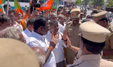 சனாதன சீண்டலை கண்டித்து மறியல் செய்த பாஜகவினர்! கைதும்  விடுவிப்பும்!