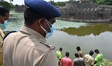 போலிஸ் ஸ்டேஷன் எதிரில் உள்ள அகழியில் திட்டமிட்ட கொலை!