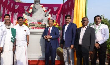 திருவள்ளுவர் சிலை - டாக்டர் பாரிவேந்தர் எம்.பி.திறந்து வைத்தார்!