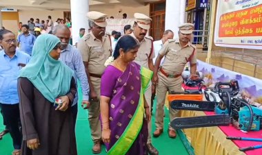 ராணிப்பேட்டை ஆட்சியர் முன்னிலையில் தீயணைப்பு வீரர்கள் அசத்தல்!