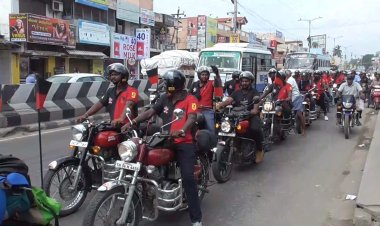 திமுகவின் மோட்டார் பைக் பேரணி!